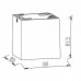 Φωτιστικό Σποτ Οροφής Τετράγωνο με ντουί GU10 Polycarbonate Λευκό IP44 